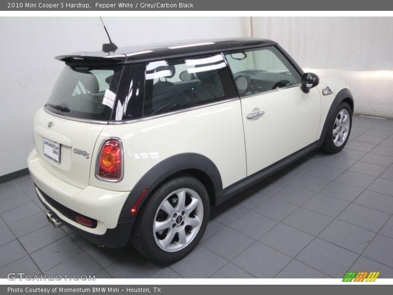 Pepper White / Grey/Carbon Black 2010 Mini Cooper S Hardtop
