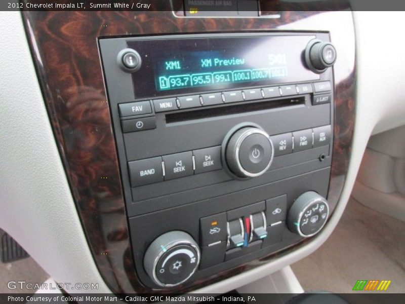 Summit White / Gray 2012 Chevrolet Impala LT