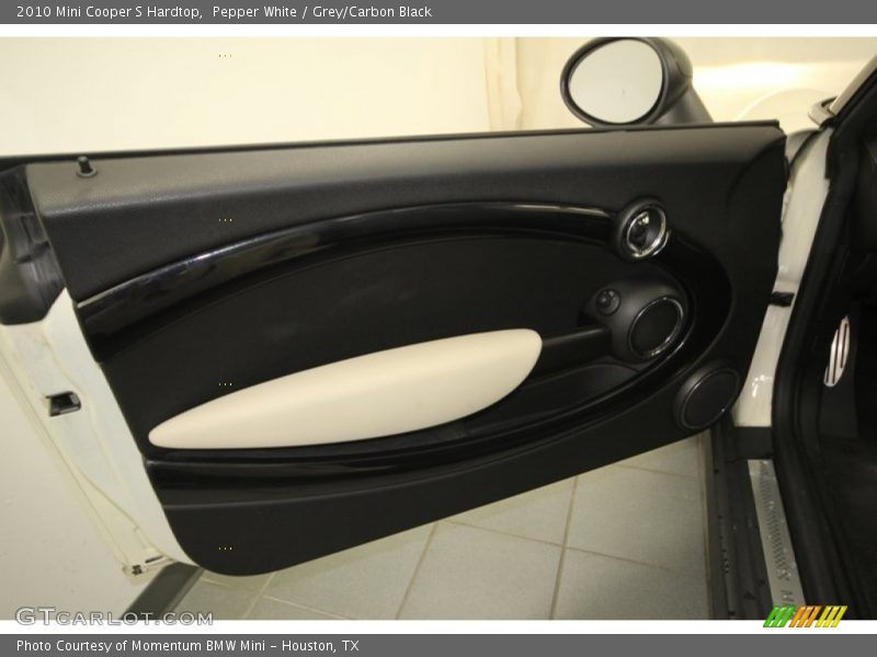 Pepper White / Grey/Carbon Black 2010 Mini Cooper S Hardtop