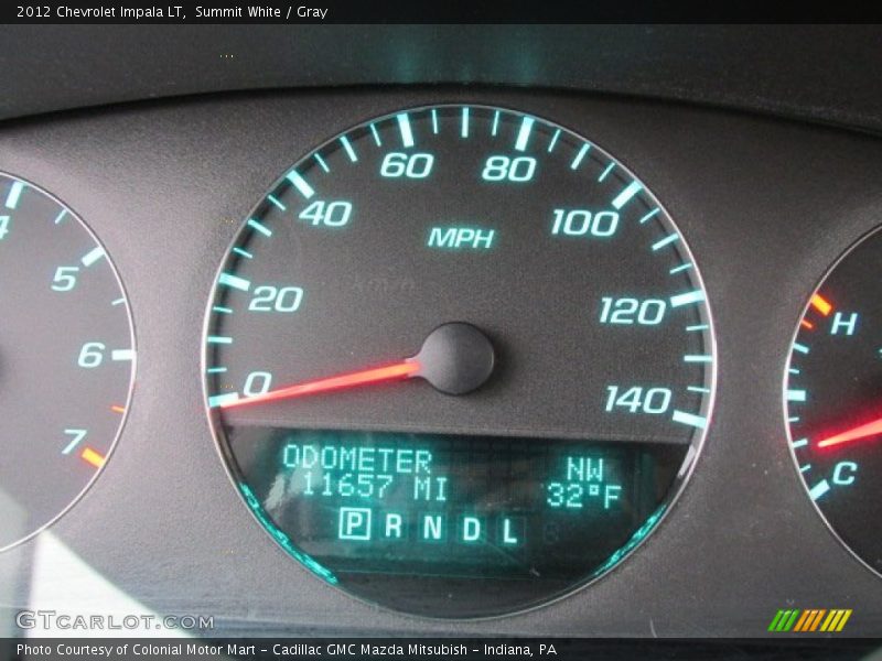 Summit White / Gray 2012 Chevrolet Impala LT