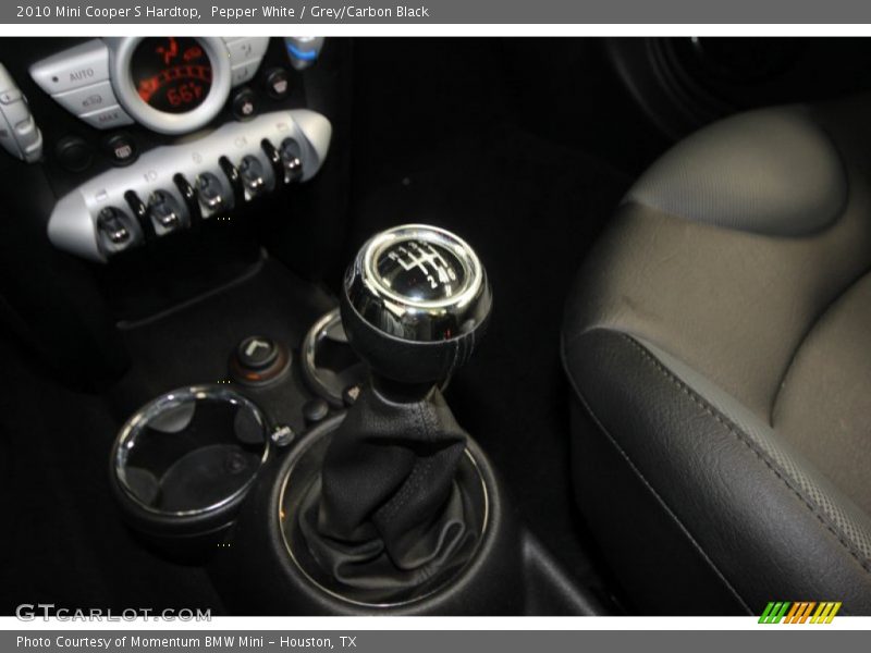 Pepper White / Grey/Carbon Black 2010 Mini Cooper S Hardtop