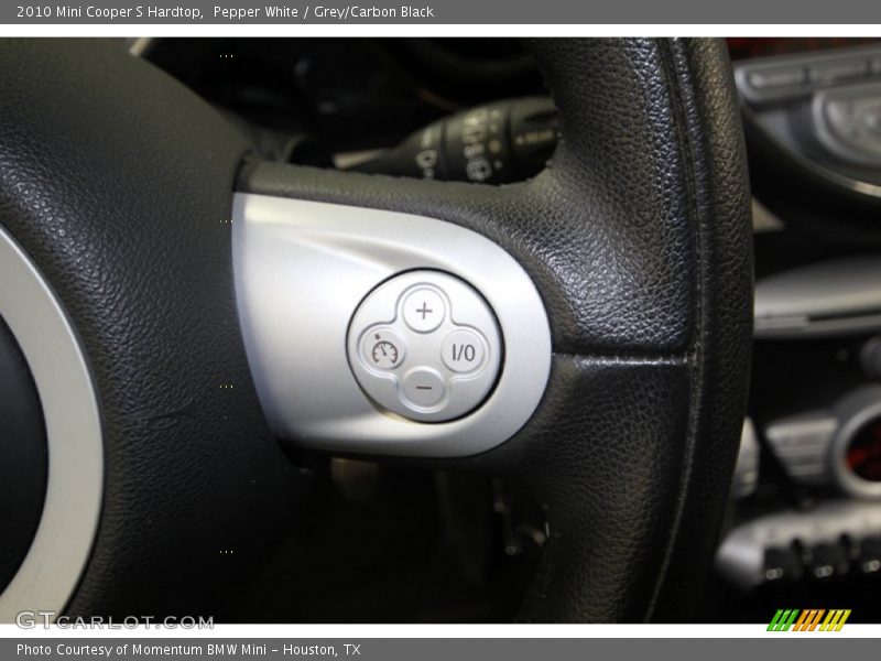 Pepper White / Grey/Carbon Black 2010 Mini Cooper S Hardtop