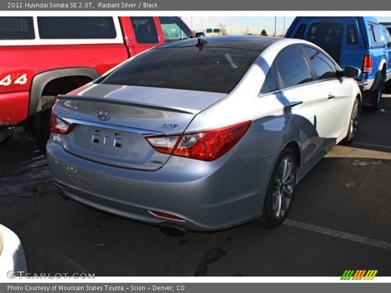 Radiant Silver / Black 2012 Hyundai Sonata SE 2.0T