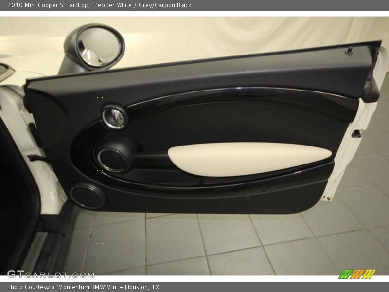 Pepper White / Grey/Carbon Black 2010 Mini Cooper S Hardtop