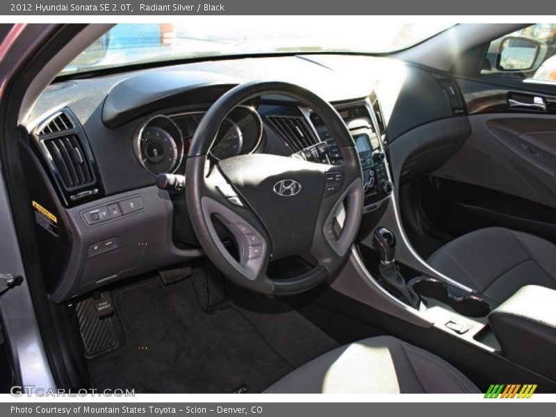 Radiant Silver / Black 2012 Hyundai Sonata SE 2.0T