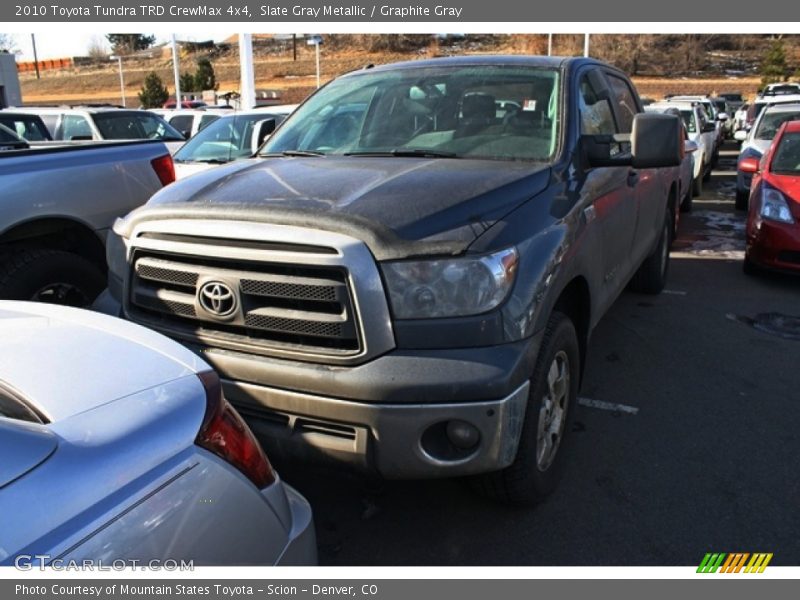 Slate Gray Metallic / Graphite Gray 2010 Toyota Tundra TRD CrewMax 4x4