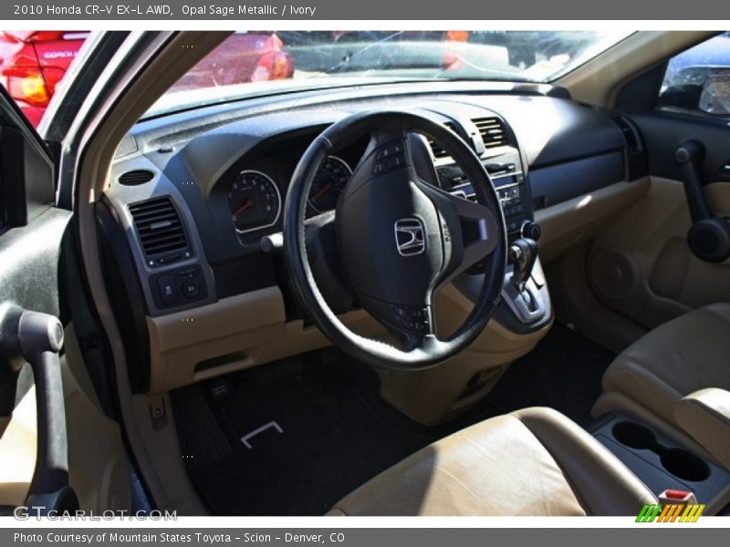Opal Sage Metallic / Ivory 2010 Honda CR-V EX-L AWD