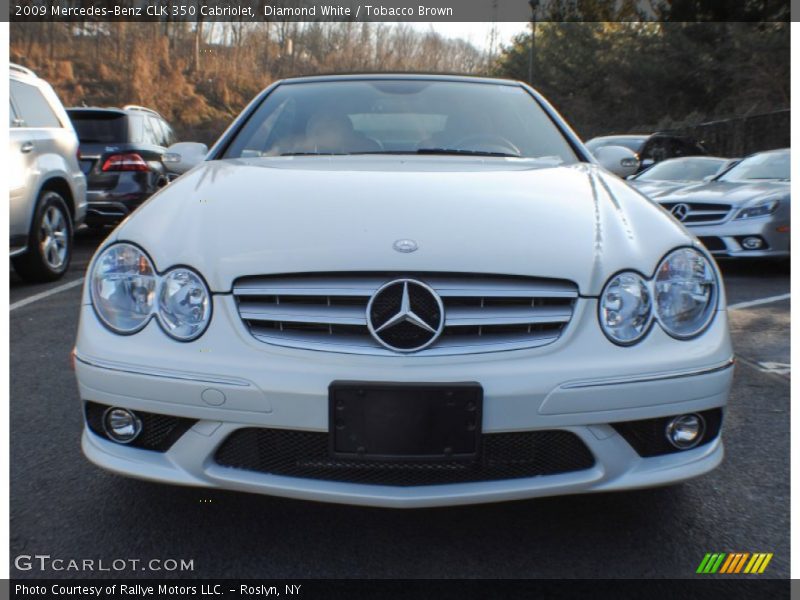 Diamond White / Tobacco Brown 2009 Mercedes-Benz CLK 350 Cabriolet