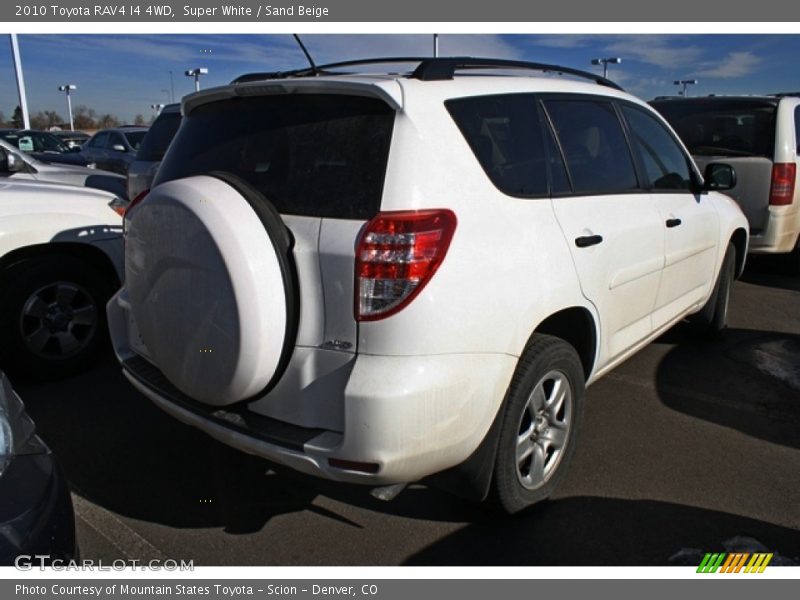 Super White / Sand Beige 2010 Toyota RAV4 I4 4WD