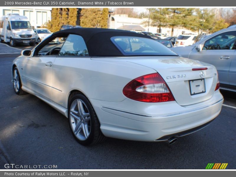 Diamond White / Tobacco Brown 2009 Mercedes-Benz CLK 350 Cabriolet