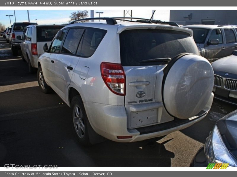 Super White / Sand Beige 2010 Toyota RAV4 I4 4WD