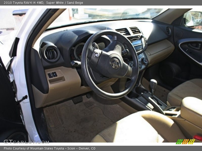 Super White / Sand Beige 2010 Toyota RAV4 I4 4WD