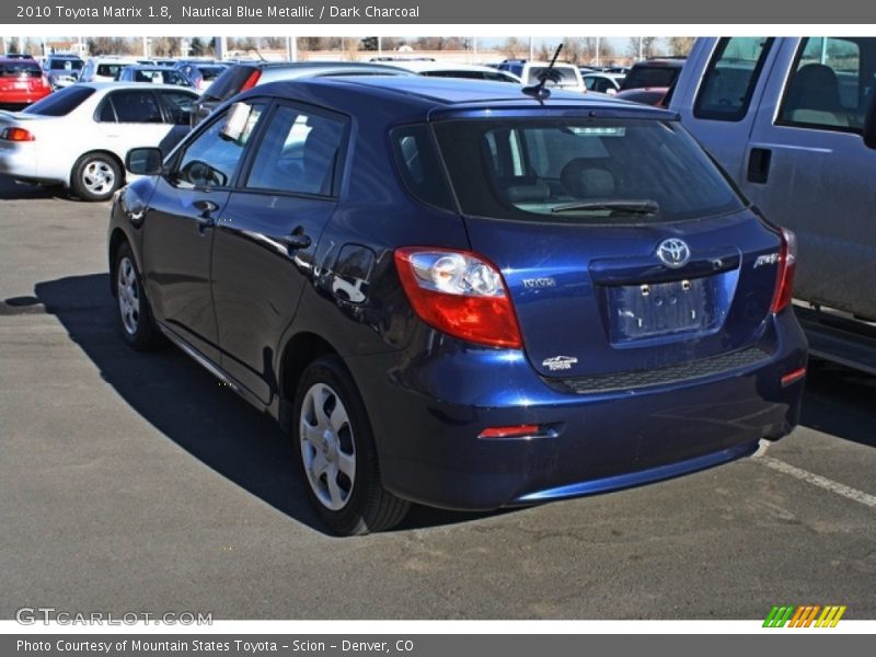 Nautical Blue Metallic / Dark Charcoal 2010 Toyota Matrix 1.8