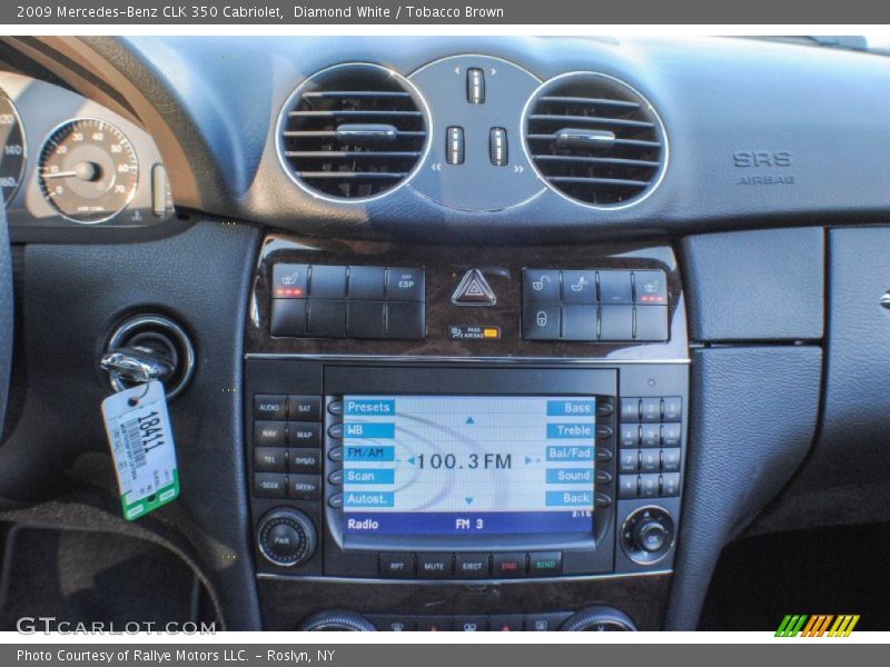 Controls of 2009 CLK 350 Cabriolet