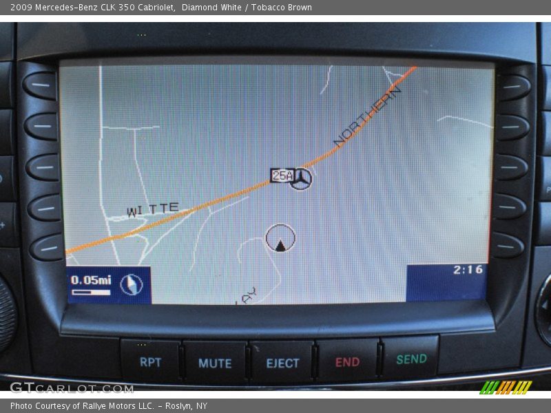 Navigation of 2009 CLK 350 Cabriolet