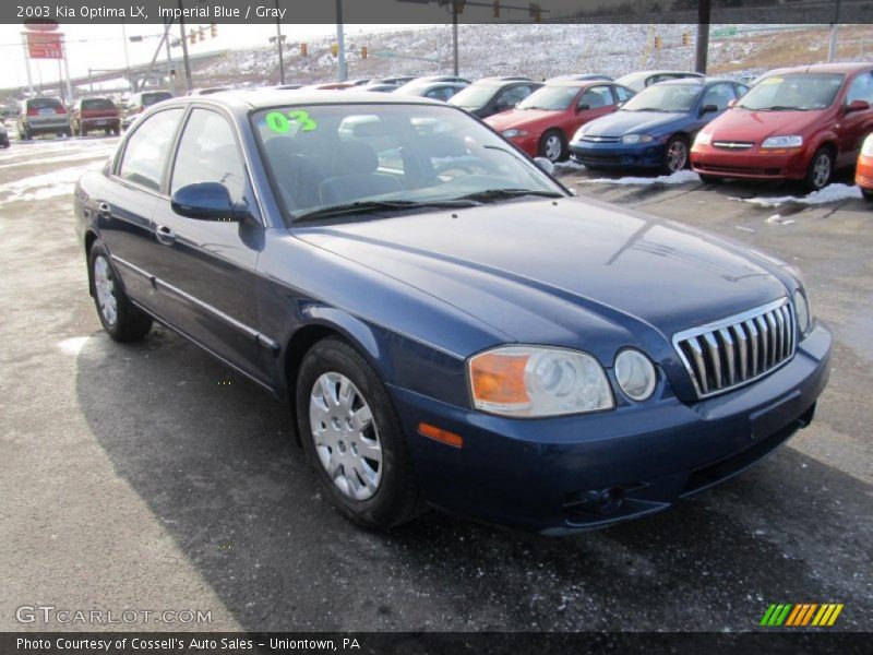 Imperial Blue / Gray 2003 Kia Optima LX
