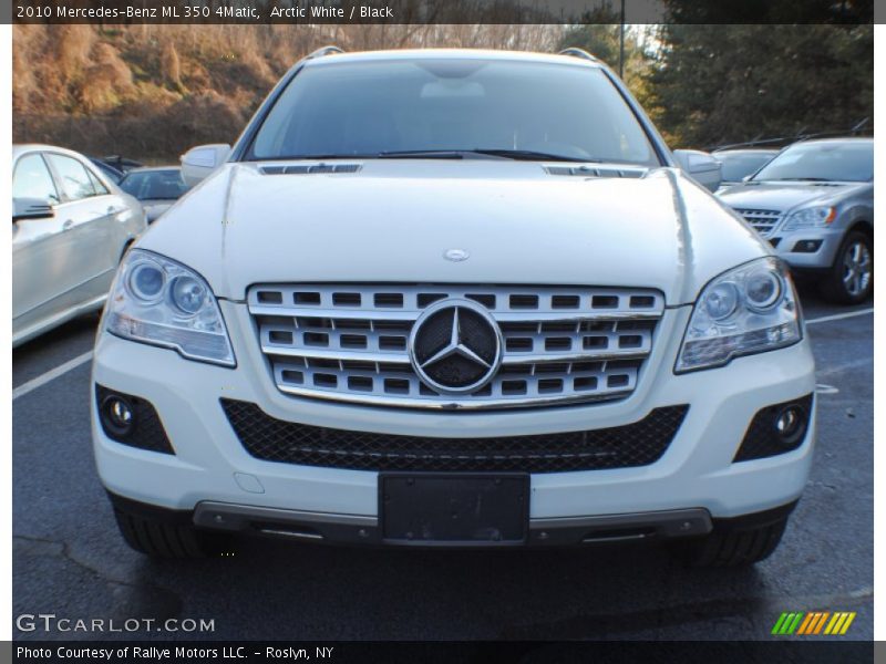 Arctic White / Black 2010 Mercedes-Benz ML 350 4Matic