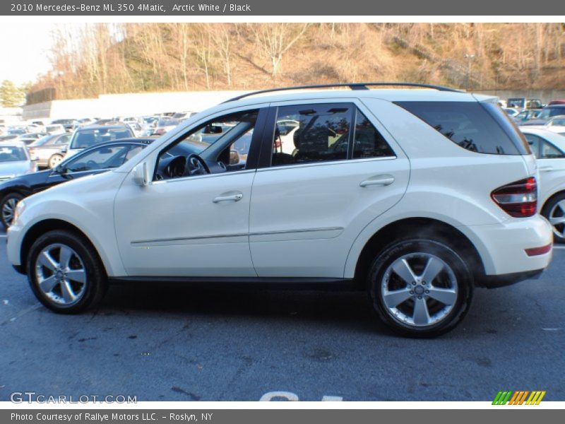 Arctic White / Black 2010 Mercedes-Benz ML 350 4Matic