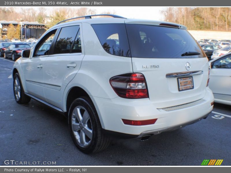 Arctic White / Black 2010 Mercedes-Benz ML 350 4Matic