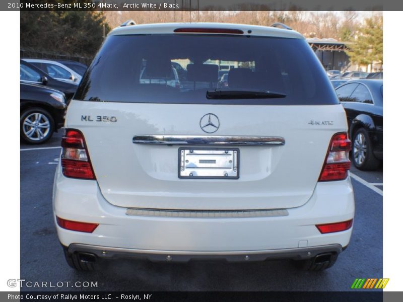 Arctic White / Black 2010 Mercedes-Benz ML 350 4Matic
