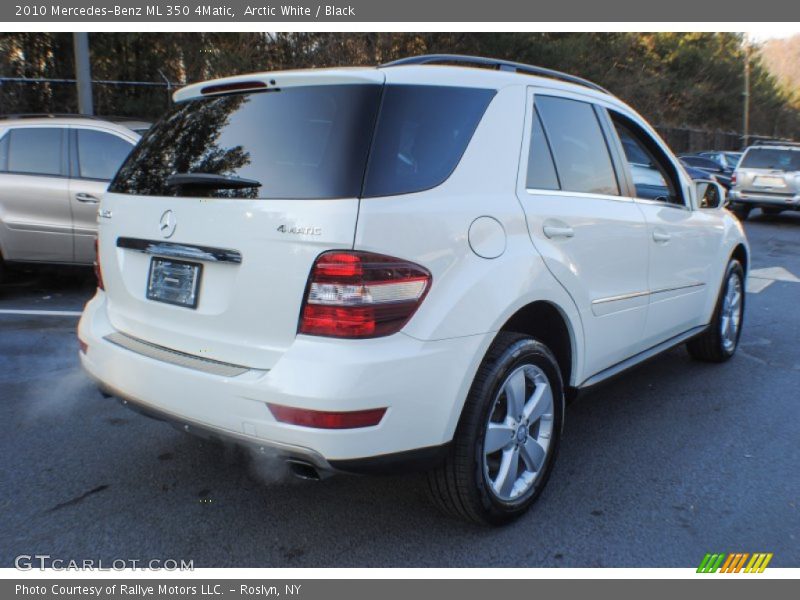 Arctic White / Black 2010 Mercedes-Benz ML 350 4Matic