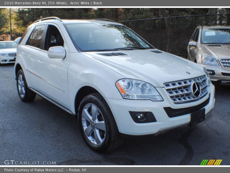 Arctic White / Black 2010 Mercedes-Benz ML 350 4Matic