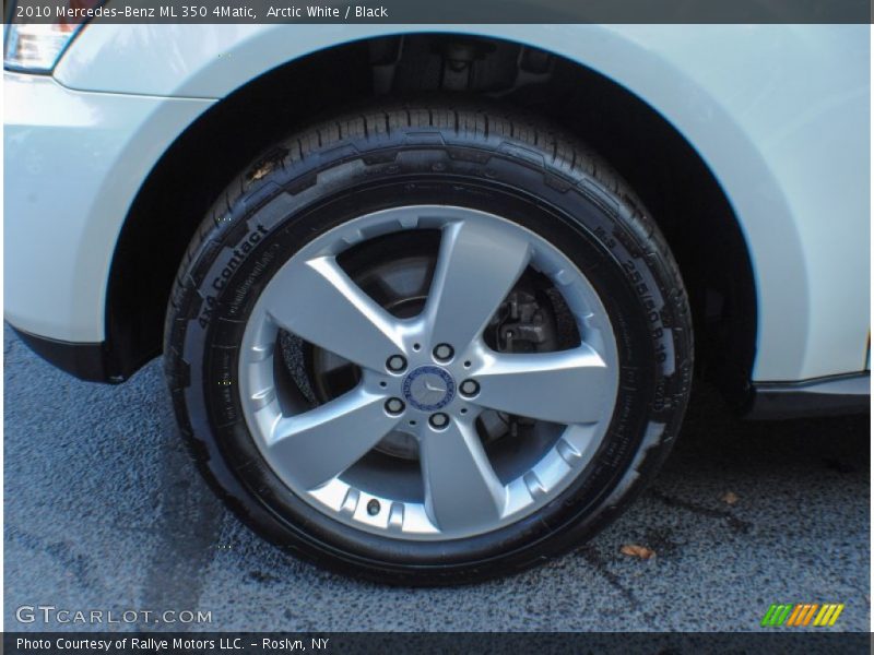 Arctic White / Black 2010 Mercedes-Benz ML 350 4Matic