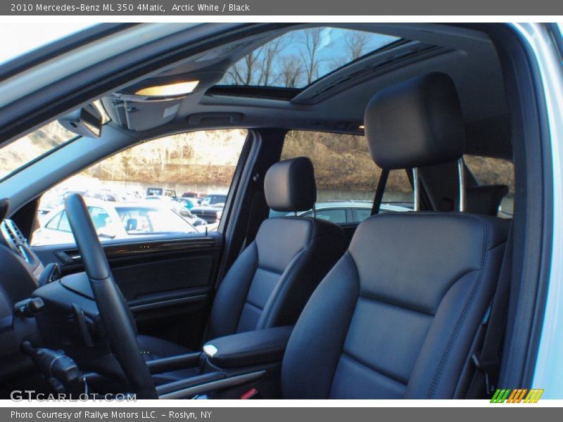 Arctic White / Black 2010 Mercedes-Benz ML 350 4Matic