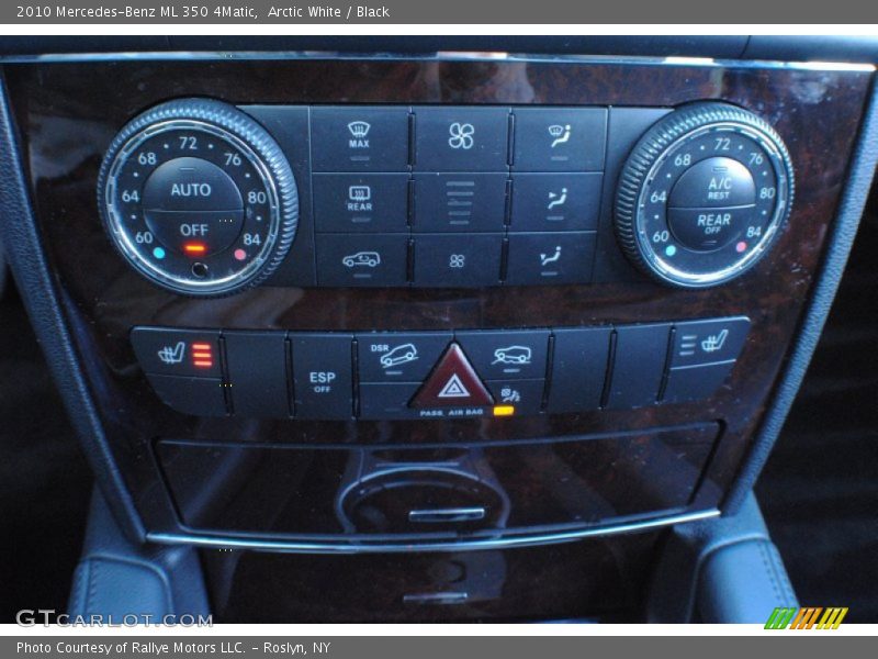 Arctic White / Black 2010 Mercedes-Benz ML 350 4Matic