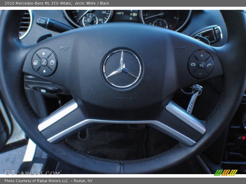 Arctic White / Black 2010 Mercedes-Benz ML 350 4Matic