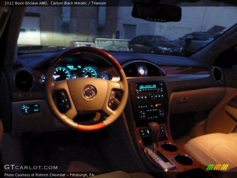 Carbon Black Metallic / Titanium 2012 Buick Enclave AWD