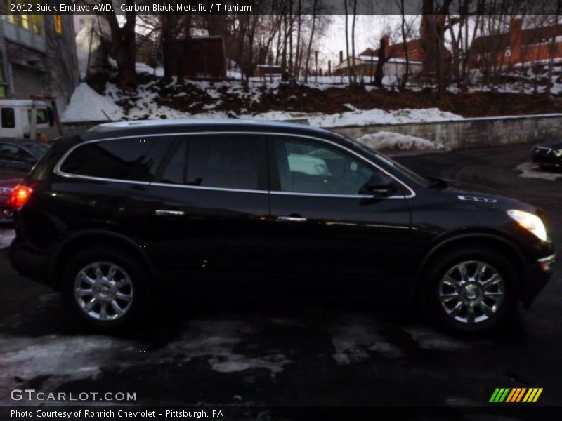 Carbon Black Metallic / Titanium 2012 Buick Enclave AWD