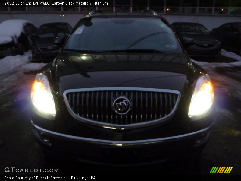 Carbon Black Metallic / Titanium 2012 Buick Enclave AWD