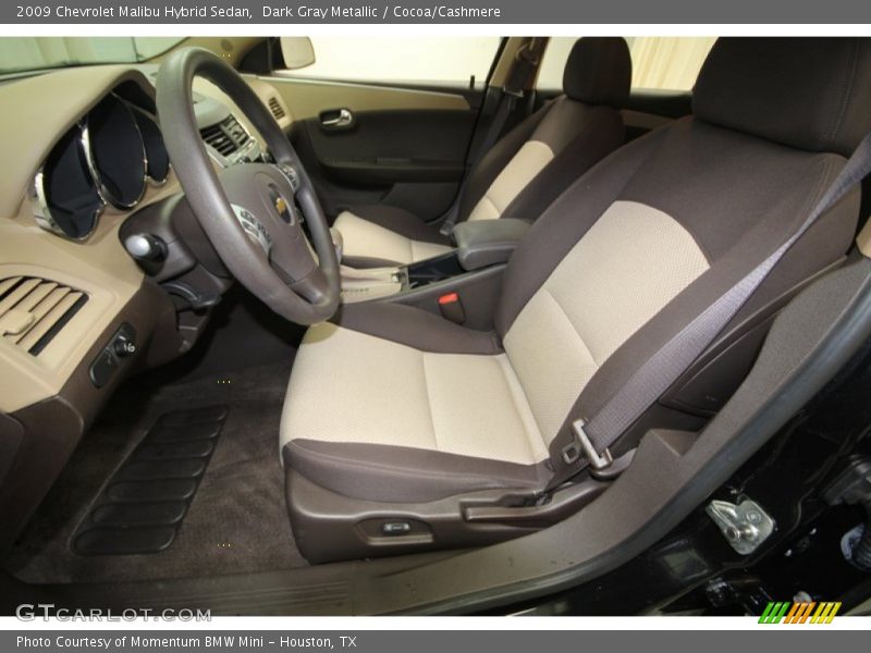 Front Seat of 2009 Malibu Hybrid Sedan