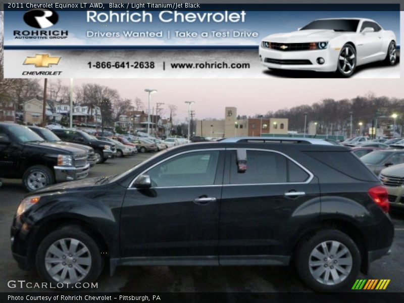 Black / Light Titanium/Jet Black 2011 Chevrolet Equinox LT AWD