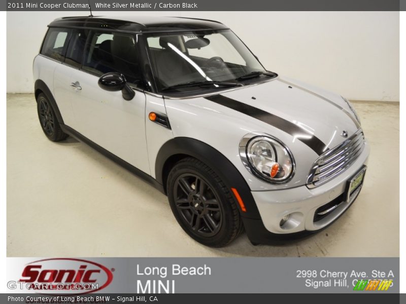 White Silver Metallic / Carbon Black 2011 Mini Cooper Clubman