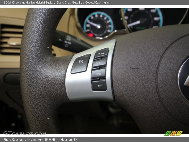 Dark Gray Metallic / Cocoa/Cashmere 2009 Chevrolet Malibu Hybrid Sedan