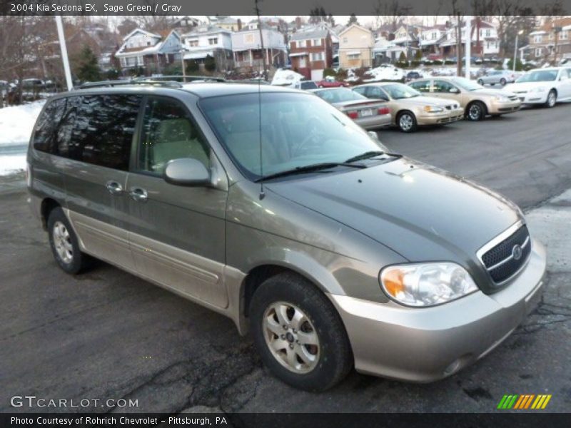 Sage Green / Gray 2004 Kia Sedona EX