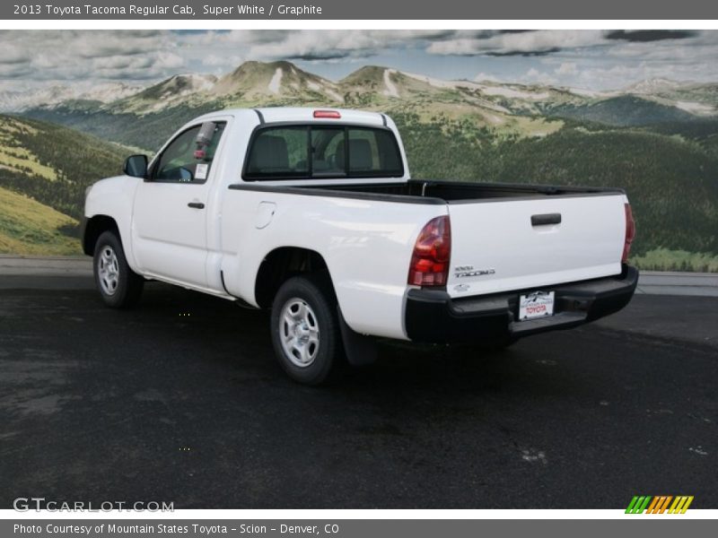 Super White / Graphite 2013 Toyota Tacoma Regular Cab
