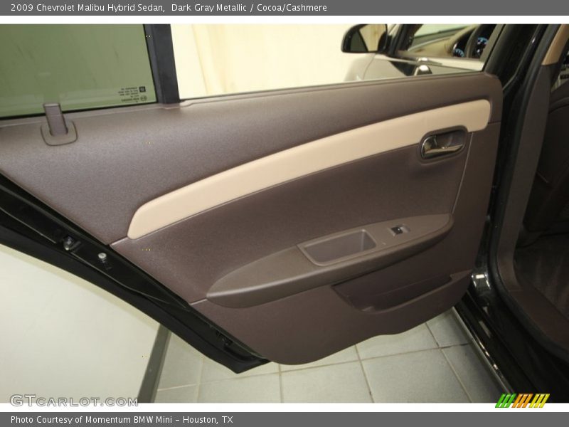Dark Gray Metallic / Cocoa/Cashmere 2009 Chevrolet Malibu Hybrid Sedan