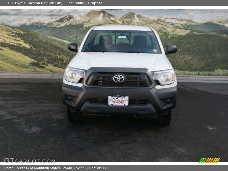 Super White / Graphite 2013 Toyota Tacoma Regular Cab