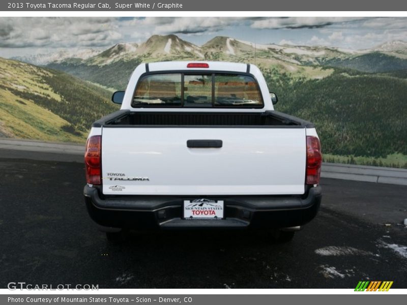 Super White / Graphite 2013 Toyota Tacoma Regular Cab