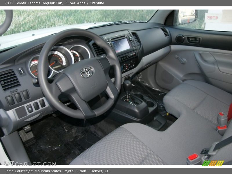 Super White / Graphite 2013 Toyota Tacoma Regular Cab