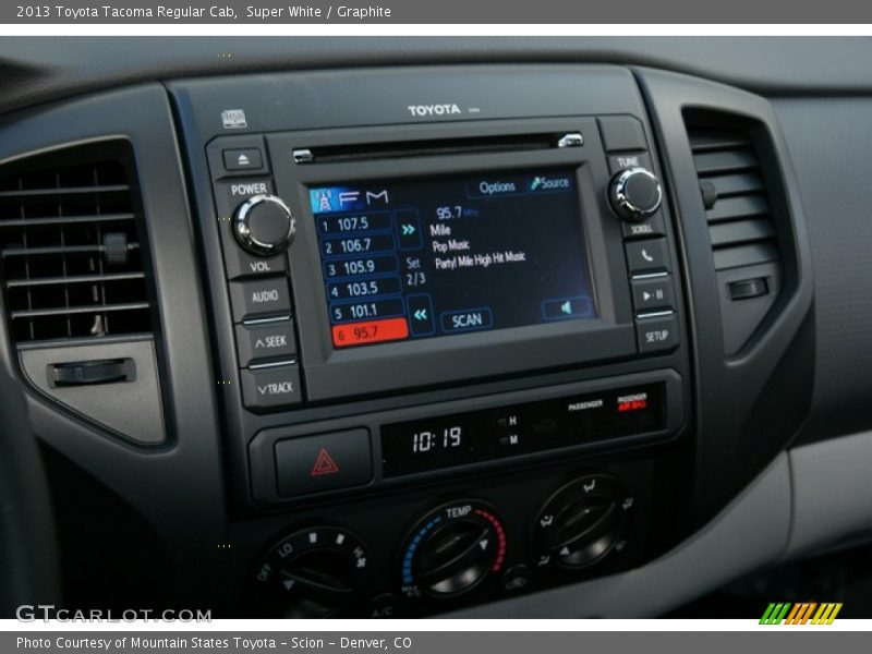 Super White / Graphite 2013 Toyota Tacoma Regular Cab