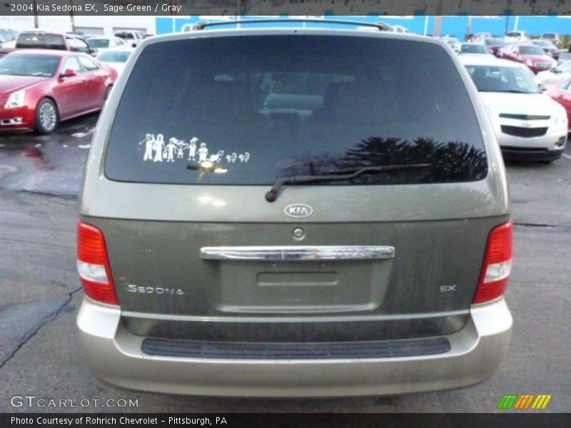 Sage Green / Gray 2004 Kia Sedona EX