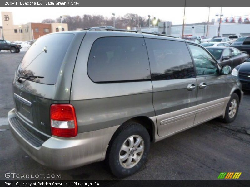 Sage Green / Gray 2004 Kia Sedona EX