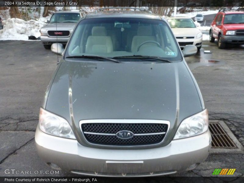 Sage Green / Gray 2004 Kia Sedona EX