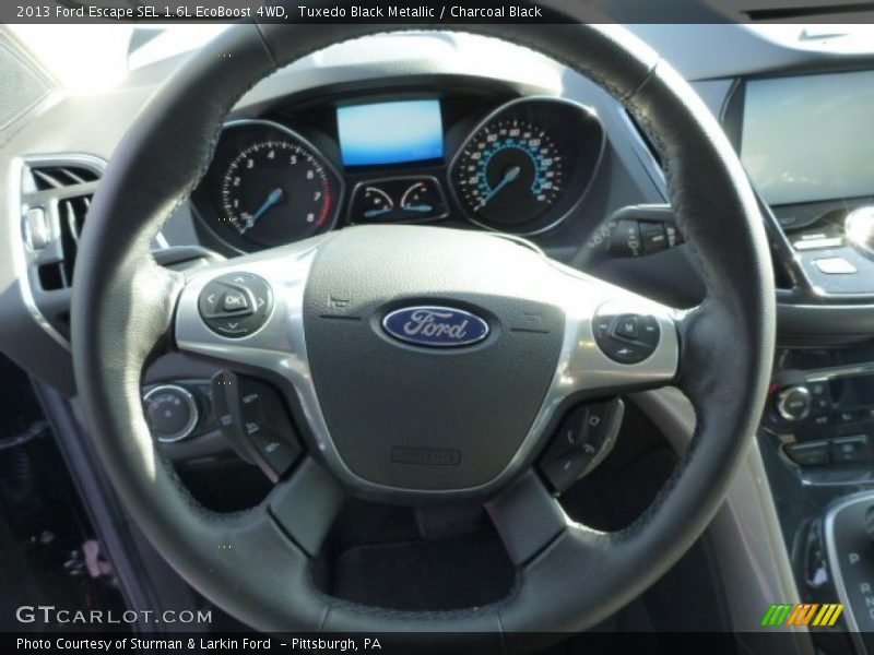 Tuxedo Black Metallic / Charcoal Black 2013 Ford Escape SEL 1.6L EcoBoost 4WD