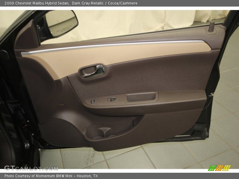 Dark Gray Metallic / Cocoa/Cashmere 2009 Chevrolet Malibu Hybrid Sedan