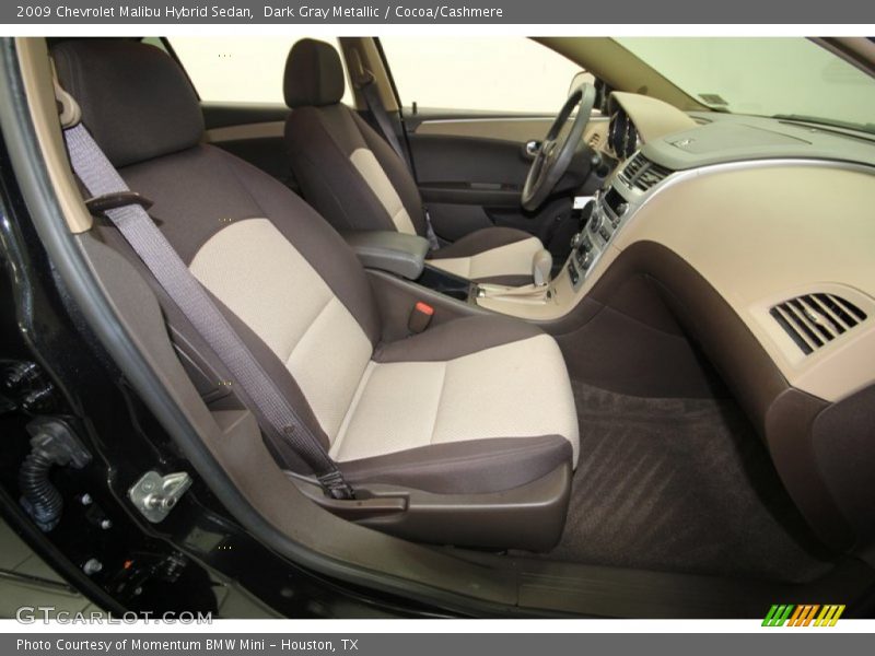 Dark Gray Metallic / Cocoa/Cashmere 2009 Chevrolet Malibu Hybrid Sedan